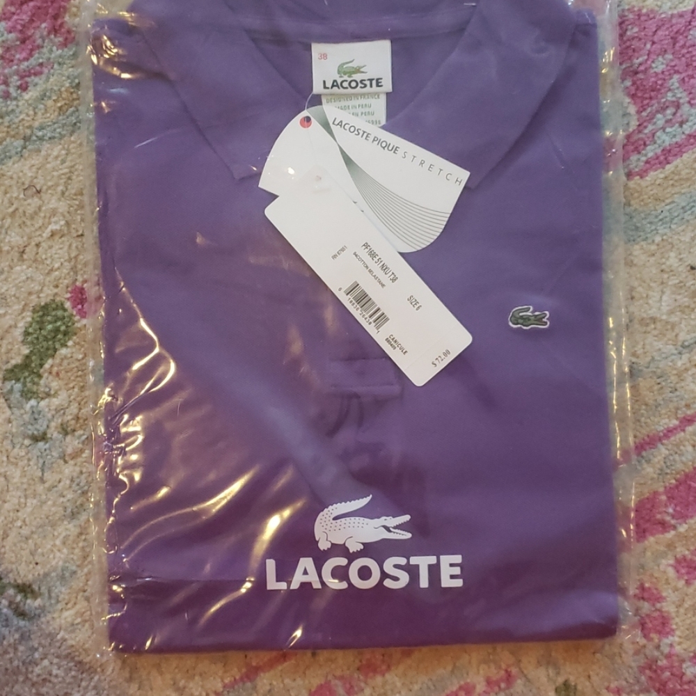 Purple lacoste polo